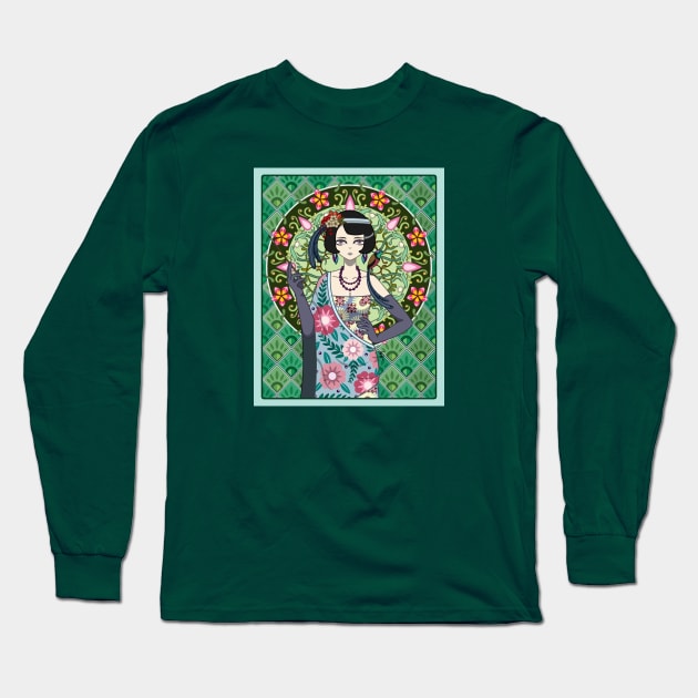 Spring Astrapia Princess Long Sleeve T-Shirt by Munchbud Ink